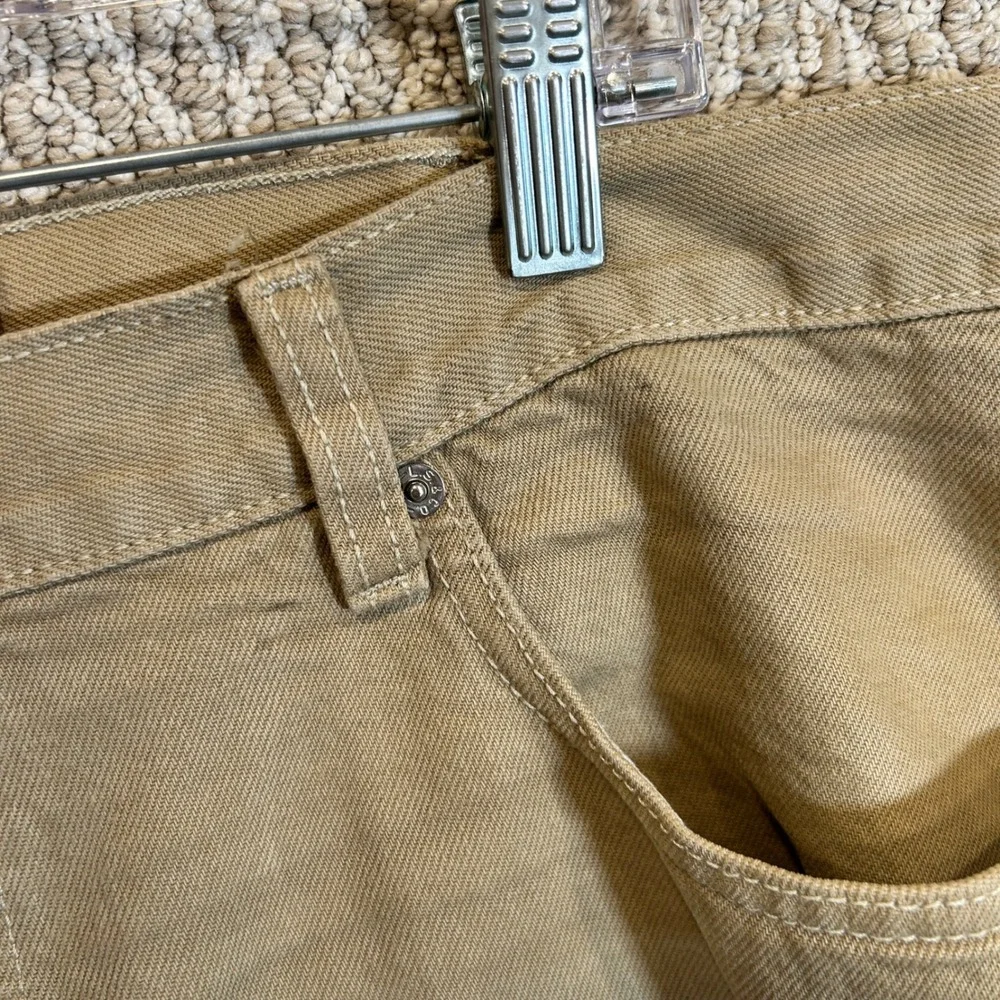 Y2K Vtg Levis Jeans Mens 40x32 550 Relaxed Fit Khaki Denim Pants Cotton Tapered